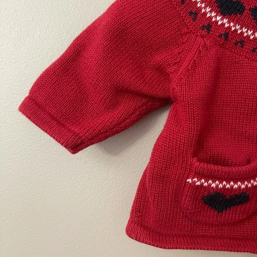 Gymboree vintage nautical anchor red sweater